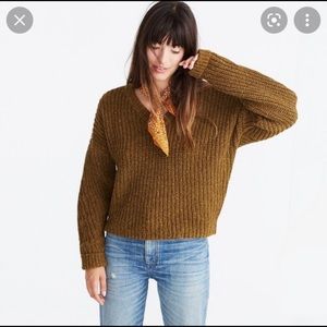 Madewell Pleat Sleeve Sweater